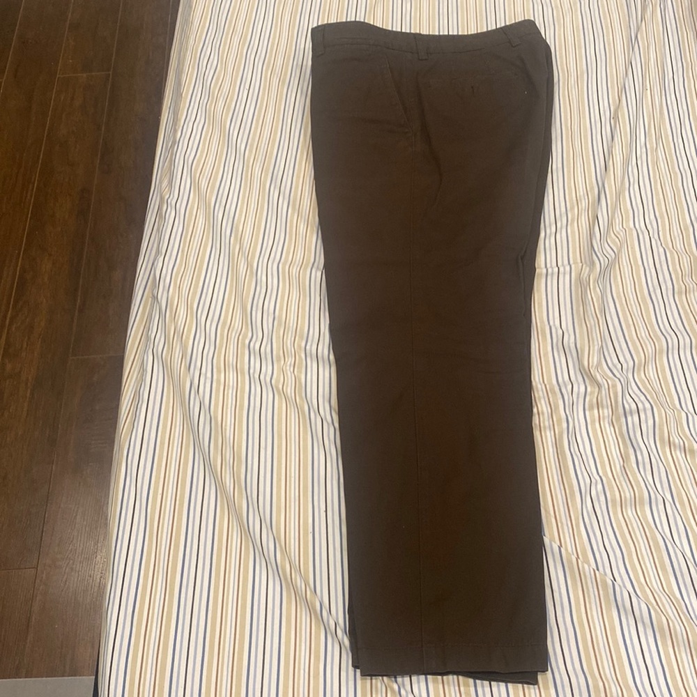 Brown pants can be worn on daily basis or work high quality fabric rarely used